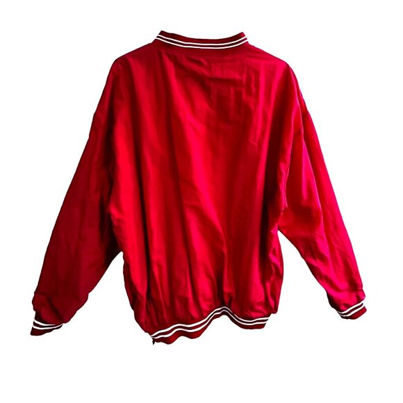 Vtg Nebraska Corn Huskers Pullover Jacket XL NCAA Russell Athletic Red Nylon - Picture 3 of 12